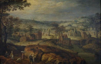 Paisagem com aldeia
