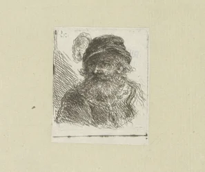 Bebaarde man met pluimhoed
A Obra Completa de Etchings de John Chalon / Oeuvre Complette des Eaux Fortes par Jean Chalon (título da série)