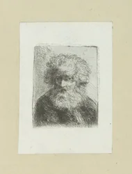 Bebaarde oude man The Compleat Work of Etchings por John Chalon / Oeuvre Complette des Eaux Fortes par Jean Chalon (título da série)