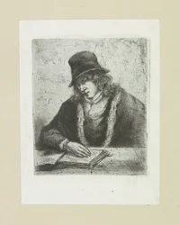 Lezende man met hoed
A Obra Completa de Etchings de John Chalon / Oeuvre Complette des Eaux Fortes par Jean Chalon (título da série)