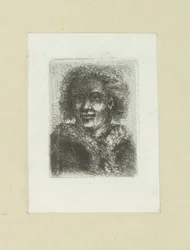 Homem coloca bontkraag The Compleat Work of Etchings por John Chalon / Oeuvre Complette des Eaux Fortes par Jean Chalon (título da série)