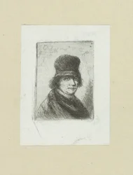 Homem coloca hoge enxada The Compleat Work of Etchings por John Chalon / Oeuvre Complette des Eaux Fortes par Jean Chalon (título da série)