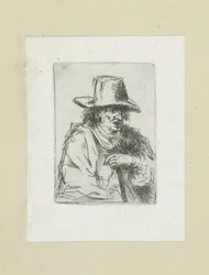 Man met hoge hoed en stok
A Obra Completa de Etchings de John Chalon / Oeuvre Complette des Eaux Fortes par Jean Chalon (título da série)