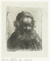 Velho com barba e chapéu