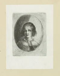 Retrato de Christina Chalon The Compleat Work of Etchings por John Chalon / Oeuvre Complette des Eaux Fortes par Jean Chalon (título da série)