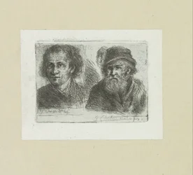 Twee mannen The Compleat Work of Etchings por John Chalon / Oeuvre Complette des Eaux Fortes par Jean Chalon (título da série)