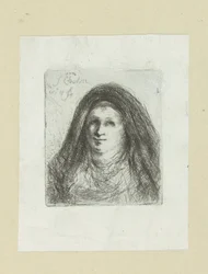 Mulher adulta com véu de cabeça
A Obra Completa de Etchings de John Chalon / Oeuvre Complette des Eaux Fortes par Jean Chalon (título da série)