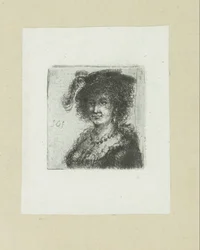 Vrouw conheceu hoed conheceu veer The Compleat Work of Etchings por John Chalon / Oeuvre Complette des Eaux Fortes par Jean Chalon (título da série)