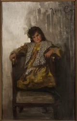 Retrato de uma menina, filha do casal Sachar