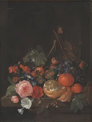 Flores e frutas