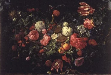Natureza Morta de Flores e Frutos