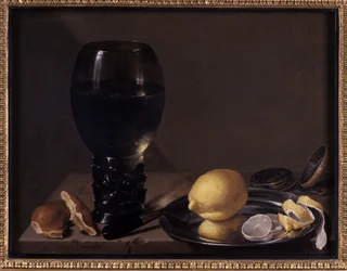 Ainda vida com copo de vinho, 1628