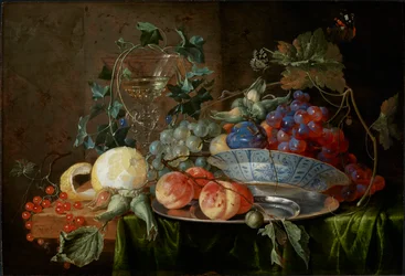 Natureza morta com frutas e um copo à la mode de Venise, ca 1652.