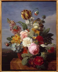 Flores numa jarra, 1810. 0,62 x 0,49 m. Orleães, Museu de Belas-Artes