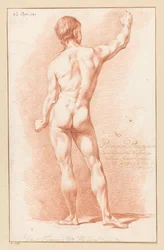 Nu masculino em pé, visto de costas (1º prêmio 1767)