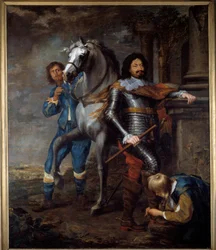 O General Ottavio Piccolomini (1599-1656) Pintura de Jan Van Bronckhorst (1603-1662) Sol do século XVII. 2,72x2,37 m Bayonne, Musee Bonnat