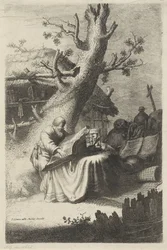 H. Leitura de Hieronymus debaixo de uma árvore