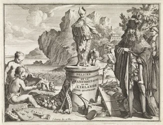 Voetstuk conheceu a filha Thomas Becket Titelpagina voor J. Beeverell, As delícias da Grã-Bretanha e Irlanda, deel 4, 1707 As delícias da Grã-Bretanha e Irlanda (título no objeto)