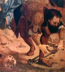 Detalhe da descida da cruz, c1520