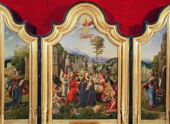 A Sagrada Família com Santa Catarina e Santa Bárbara