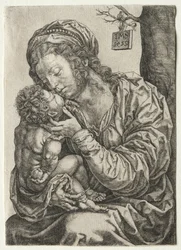 A Virgem sentada ao pé de uma árvore, 1522.
