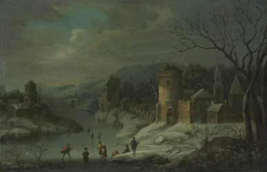 Paisagem de inverno, c. 1680-1718.