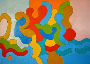 Família voltando da praia no final da tarde, 2009 (óleo sobre tela)