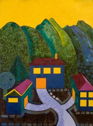 Relações Sociais, 2006 (óleo sobre madeira)