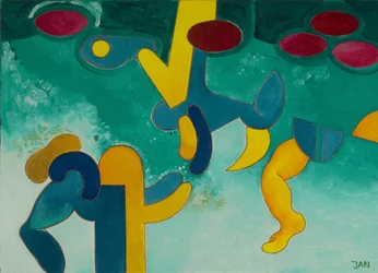 Sob a água, 2009 (óleo sobre tela)