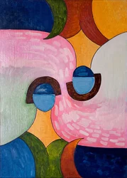 De cabeça para baixo e de dentro para fora, 2007 (óleo sobre madeira)