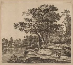Paisagem com quatro árvores