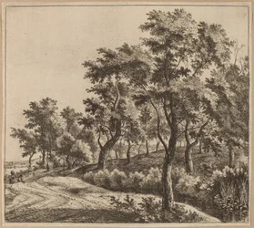 Paisagem com um córrego