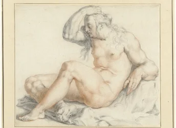 Figura feminina nua sentada