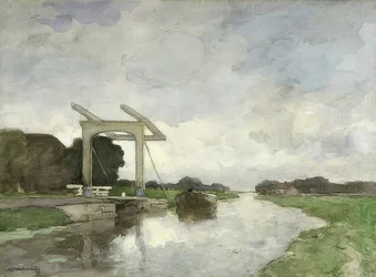 Zugbrücke no norte. Um 1890