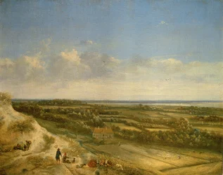 Dune Landscape, Presumivelmente perto de Santpoort, c.1675 (óleo sobre tela)