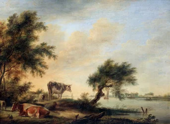 Paisagem com um rebanho, século XVIII