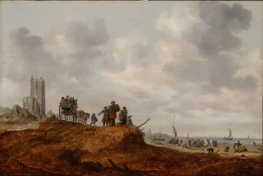 A antiga igreja de Egmond aan Zee