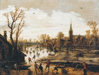 The Skaters, de Jan van Goyen (1596-1656)
