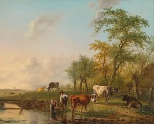 Paisagem com gado
