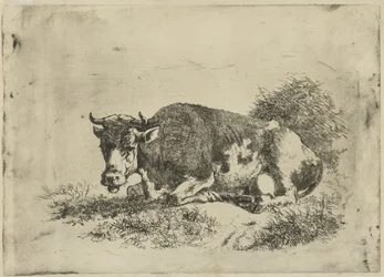 Vaca reclinada