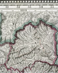 Mapa do reino da Hungria, impresso por Godfried