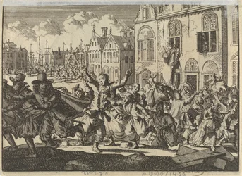 Revolta em Enkhuizen em que as casas dos vice-almirantes Kwast e Turk são destruídas, 1635