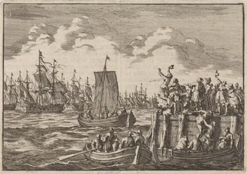 William III parte para a Inglaterra com a frota, 1688
