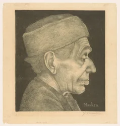Retrato de Douwe com boné