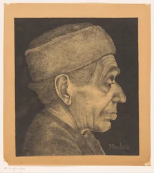 Retrato de Douwe com boné