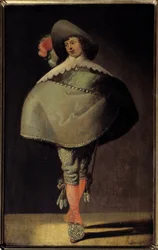 Um jovem cavalheiro. Pintura de Jan Martszen, o Jovem (1609 - 1647)