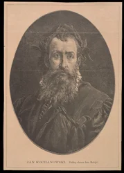 Retrato de Jan Kochanowski segundo uma pintura de Jan Matejko