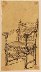 Skarbczyk. Sessel im Stil von Ludwig XIX.