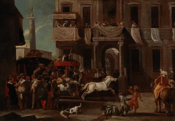 A Corrida dos Cavalos Berberes em Roma.