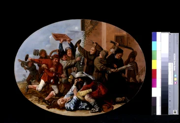 Batalha entre o Carnaval e a Quaresma (óleo sobre madeira)